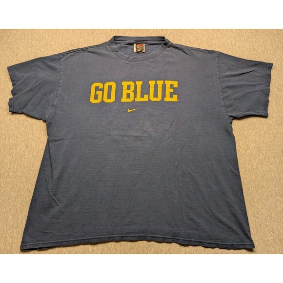 Nike Other - Vintage Y2K Michigan Wolverines Nike Go Blue Shirt XL Navy Men’s
